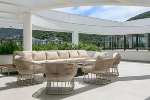 Terrace/patio - Modern Studio | 600MB | Pool & Gym #SG01 (Florianópolis)