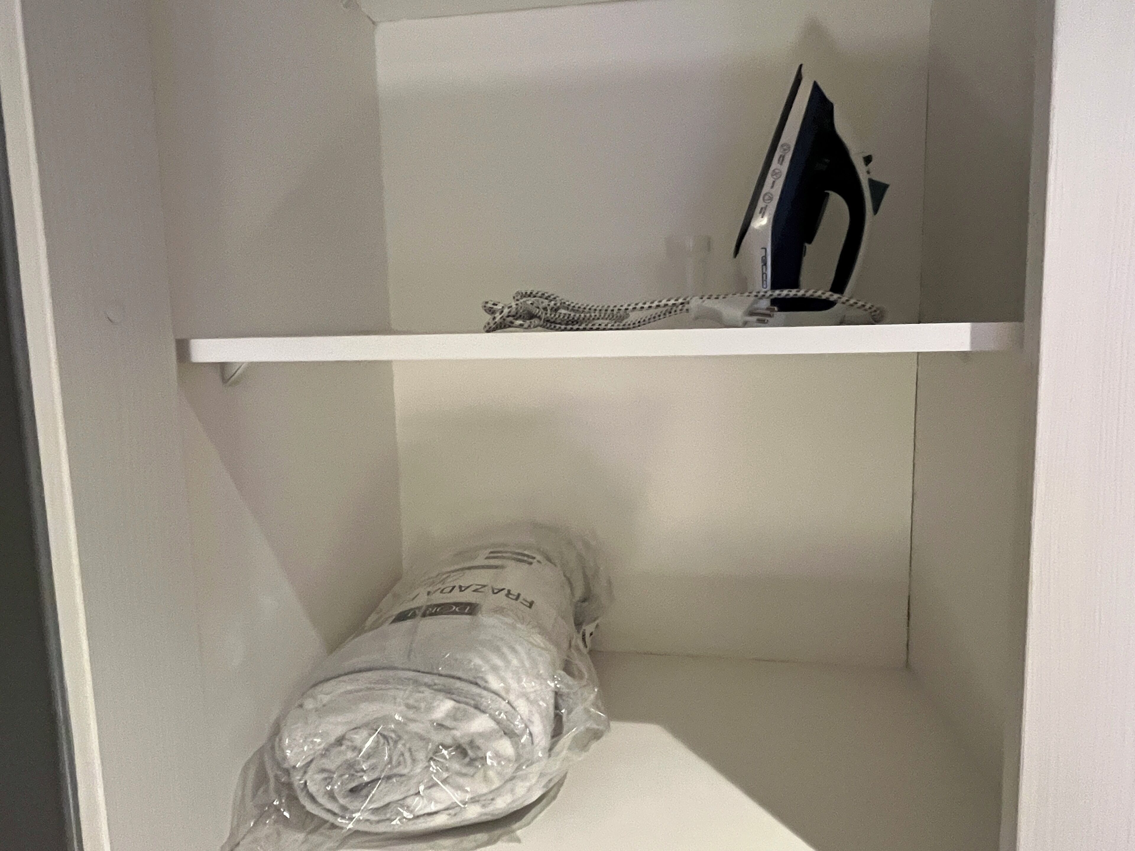 Blackout drapes, iron/ironing board, free WiFi