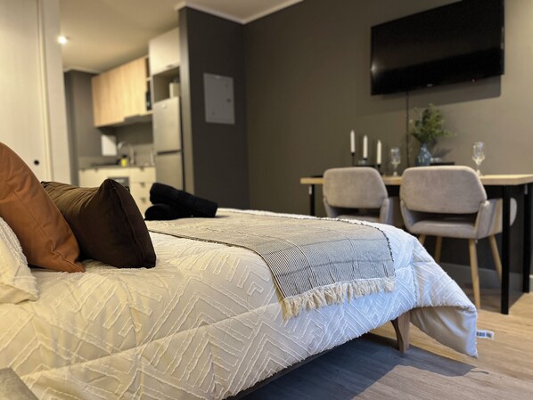 Blackout drapes, iron/ironing board, free WiFi