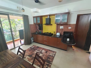 Apartment, 1 Bedroom, Balcony, Garden View | Private kitchen - Elegant Retreat in Arpora's Jade Garden (Arpora)