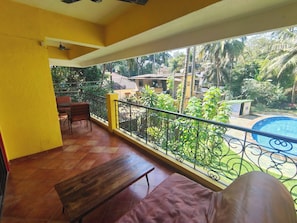 Apartment, 1 Bedroom, Balcony, Garden View | Balcony - Elegant Retreat in Arpora's Jade Garden (Arpora)
