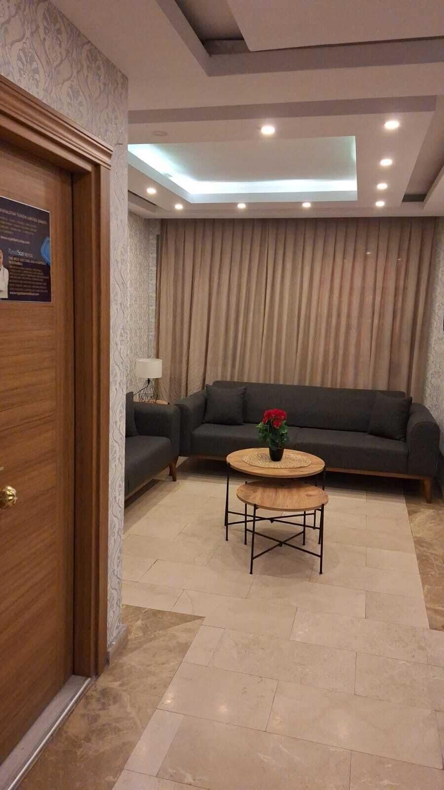 Sitteområde i lobbyen