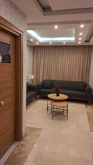 Sitteområde i lobbyen