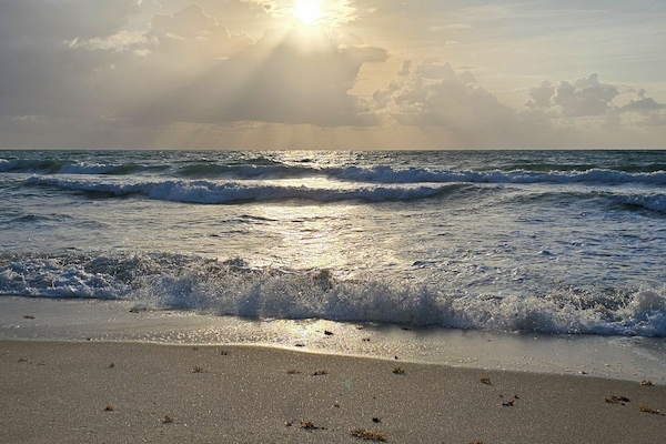 Tæt på stranden, badehåndklæder