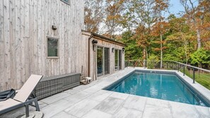 A heated pool - Chic East Hampton Retreat with Heated Pool, Private Yard, and Resort-Style... (East Hampton)