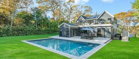 Una piscina riscaldata