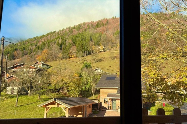 Mountain view from the living area