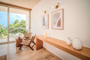 Interior - Oceanfront Greta | Infinity Pool & Workspace (Puerto Morelos)