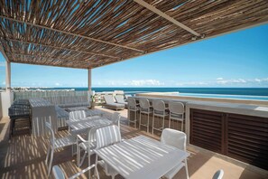 Outdoor dining - Oceanview Design Retreat | Pool + Work space (Puerto Morelos)