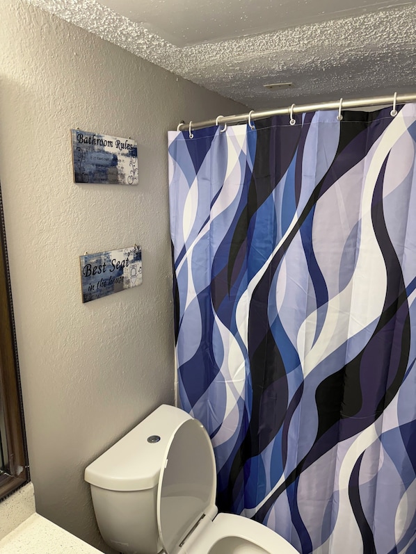 Towels, soap, toilet paper