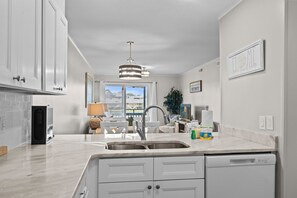 Fridge, microwave, oven, stovetop - 🌊Newly Renovated~Across from the Beach~Pool~Mariners Cove A-211🌊 (Myrtle Beach)