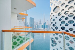 Balcony view - PVH - Canal Frontage 1BR - Millennium (Dubai)