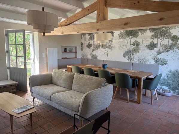 Living area - Villa d'exception face mer Côte sauvage - Ile d'Yeu - 12 people (L'Île-d'Yeu)