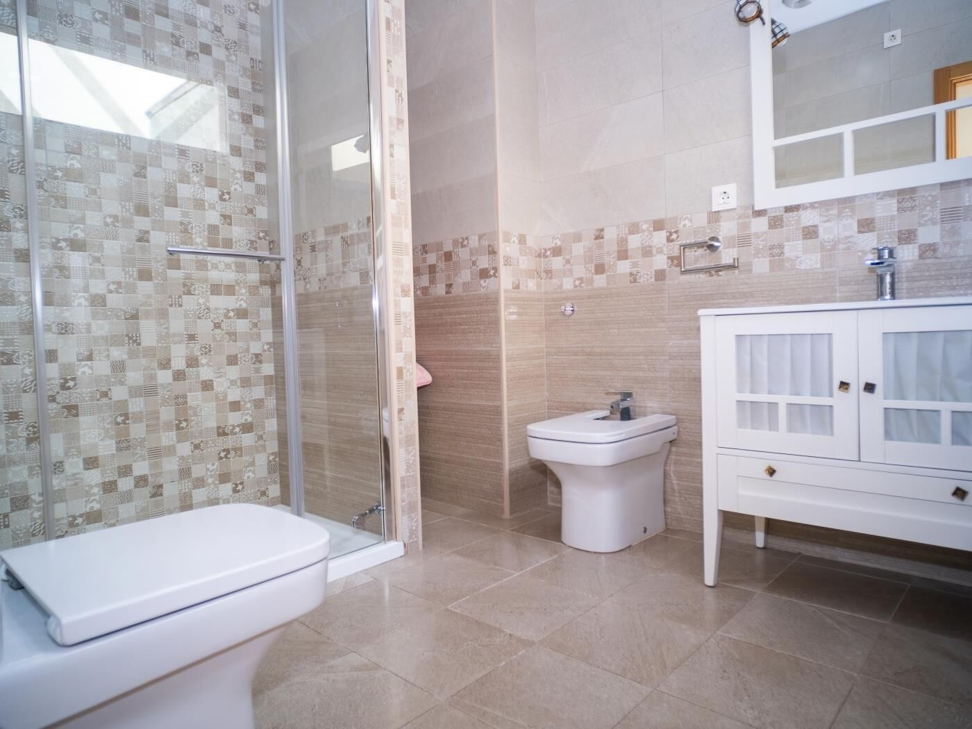 Luxury-Chalet, eigener Pool | Badezimmer