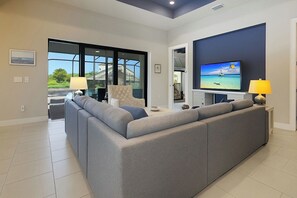 Smart TV, table football, books - Cape Luxe Canal Retreat - Saltwater Pool & Game Room & Kayaks (Cape Coral)