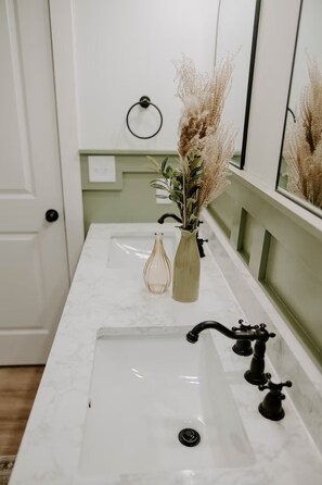 Towels, soap, toilet paper