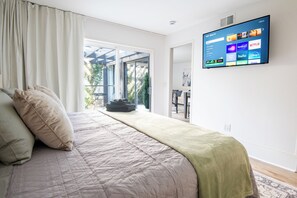 1 habitación, tabla de planchar con plancha, wifi gratis y ropa de cama 