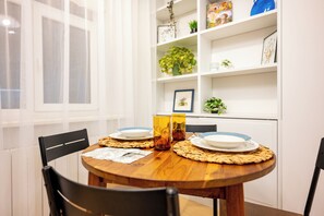 Dining - Spacious & Quiet Apt with Terrace 1-BR, Riga Centre (Rīga)