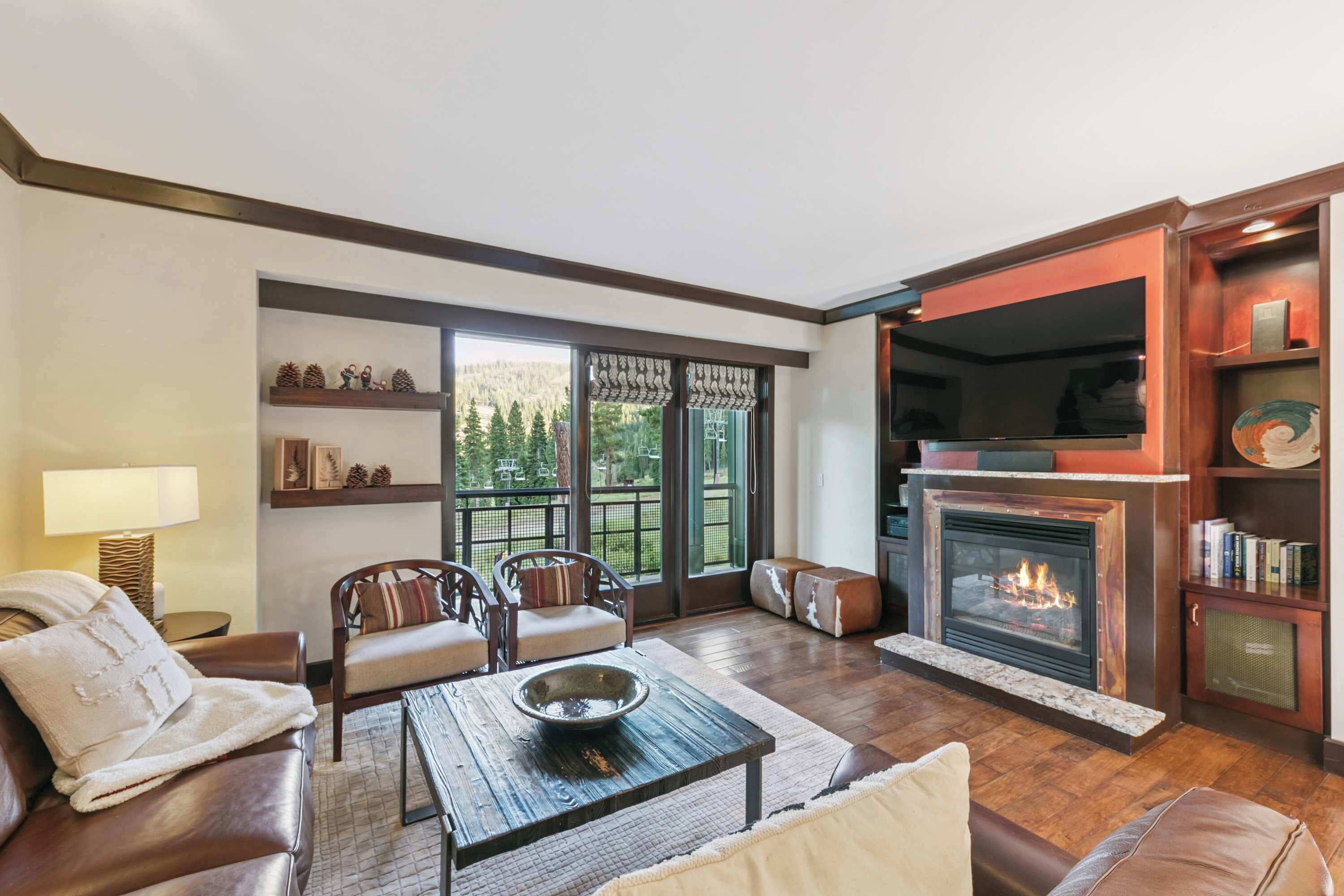 TV connectée, cheminée