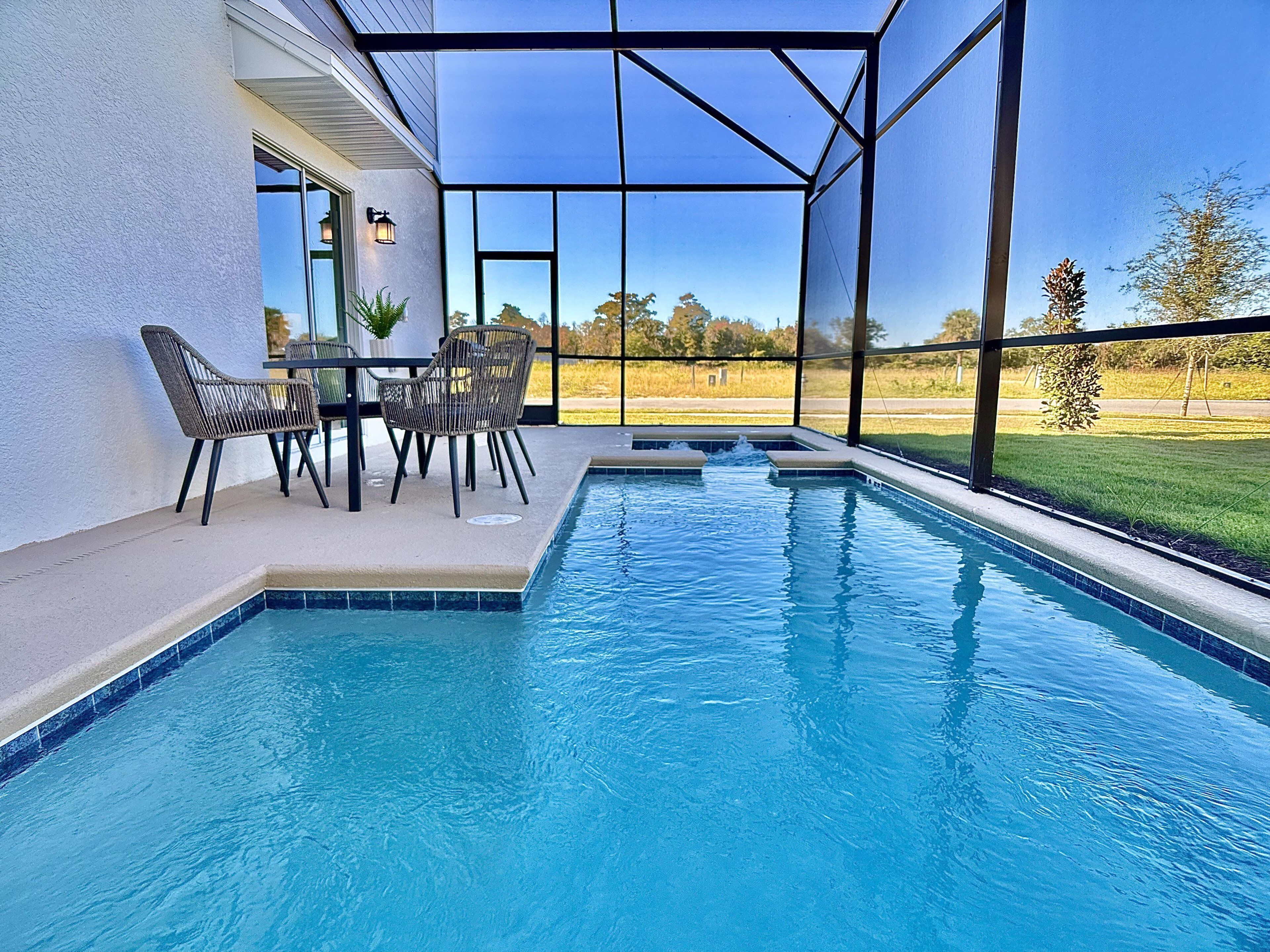 Una piscina climatizada