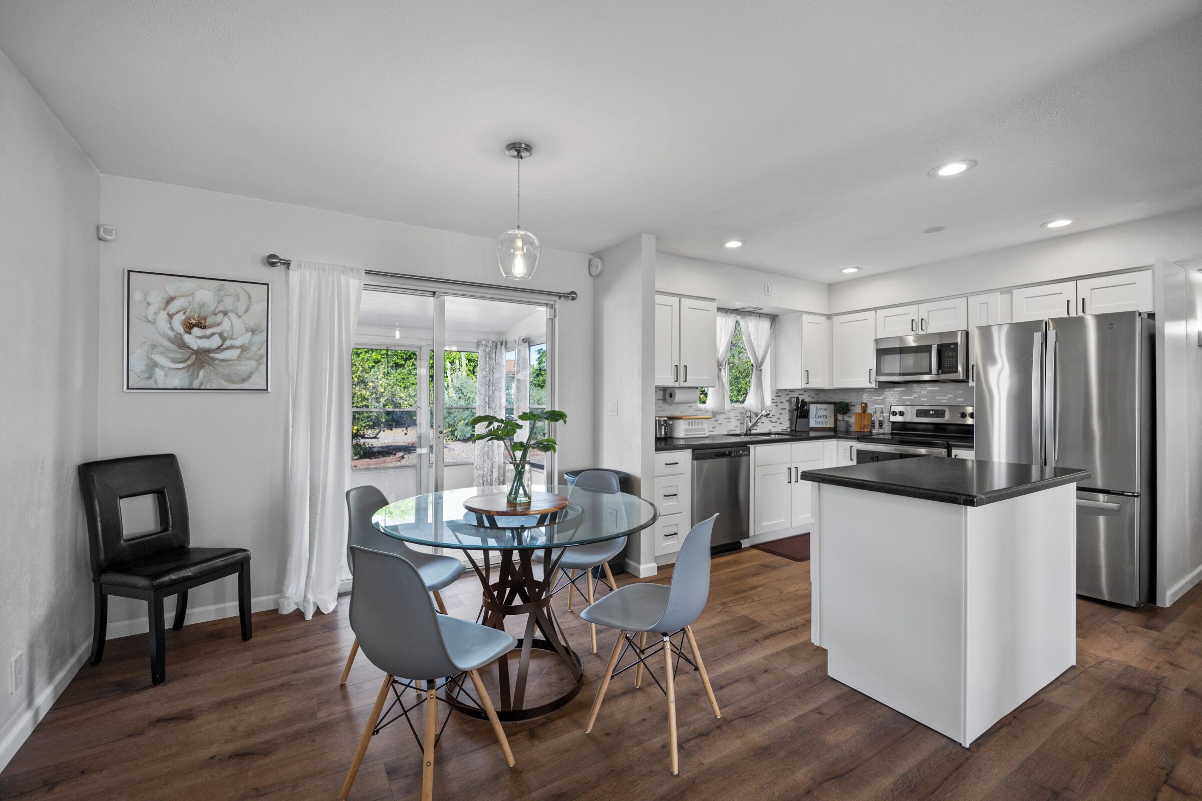 Microwave, oven, stovetop, dishwasher