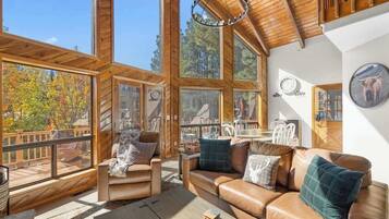 Tv, eldstad och bordsfotboll