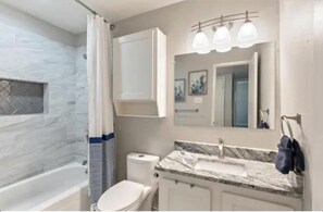 Hair dryer, towels, soap, toilet paper - Your Dallas Home Away from Home — Comfort, Convenience & Space to Work or Relax. (Dallas)