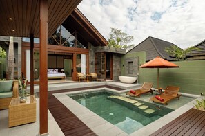 Villa - 1 soveværelse - udsigt til pool | Privat pool
