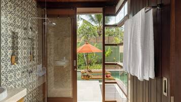 Villa, 1 chambre, vue piscine | Salle de bain