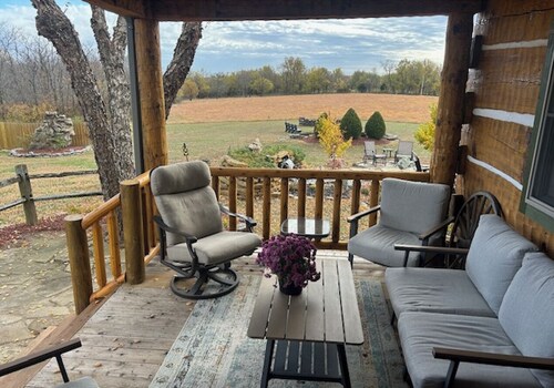 Luxury 5-Bedroom Log Home on 40 Acres in Gated Farm Community