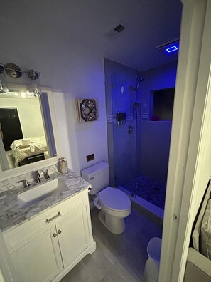 Towels, soap, toilet paper