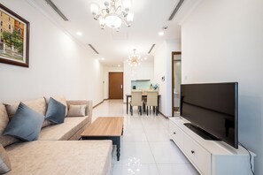 Senior Apartment, Balcony, City View | Desk, laptop workspace, free WiFi - Saigon Vinhomes Luxury Apartment (Binh Thanh)