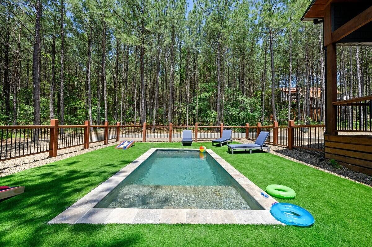 A heated pool