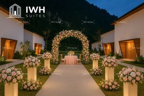 Front of property - evening/night - Tambuna Retreat & Events (Ipoh)