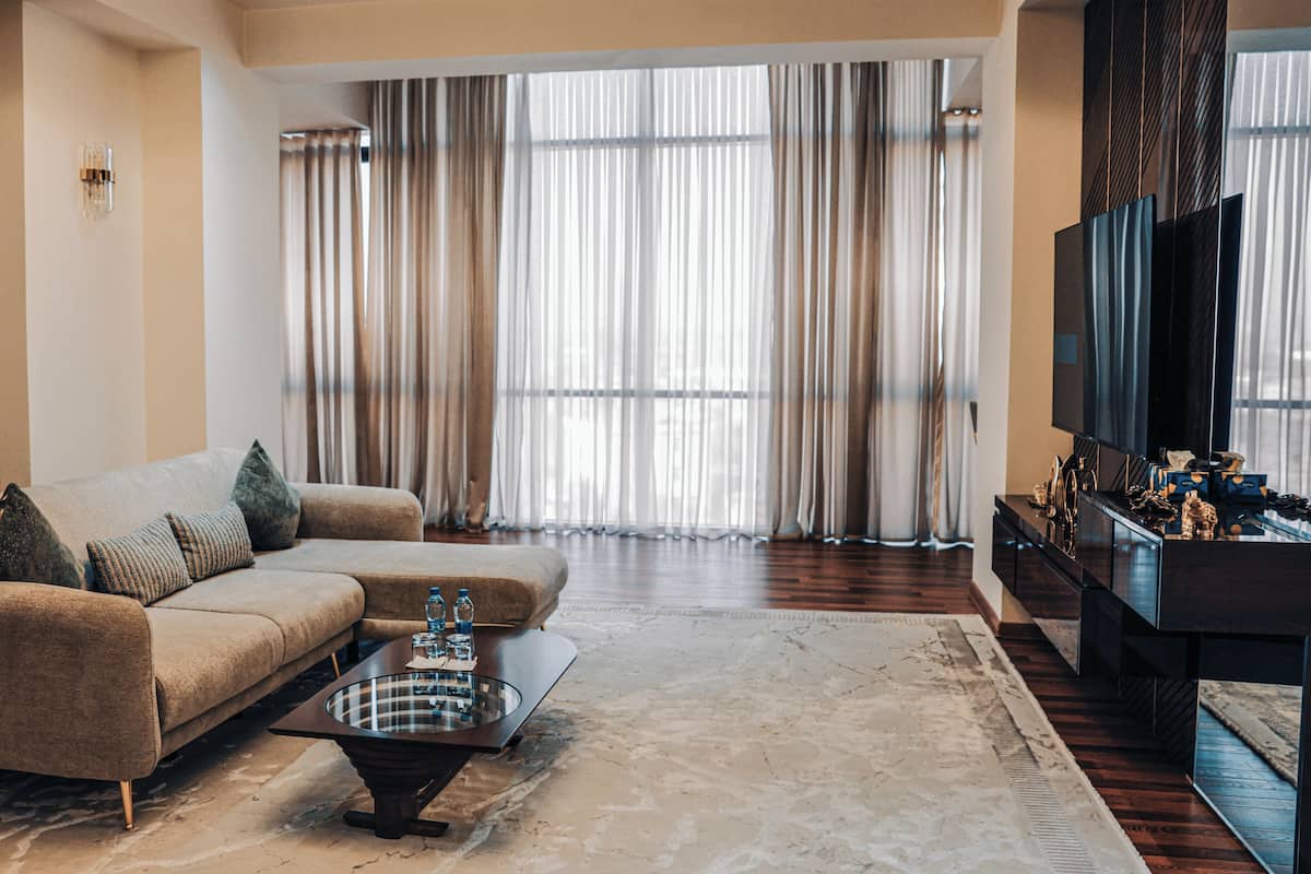 Luxury Suite, City View | In-room safe, desk, laptop workspace, blackout curtains