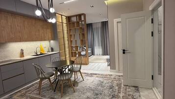 Comfort Apartment, City View | Iron/ironing board, free WiFi