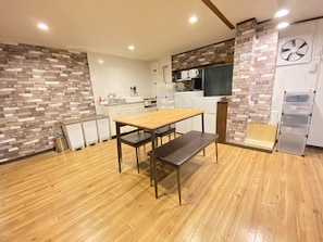 Room, Multiple Beds, Non Smoking, Kitchen | Living area - AkiraHome Haginochaya (Osaka)