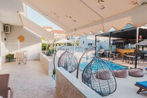 Deluxe Double Room | Terrace/patio - Hotel Zogaj (Ksamil)