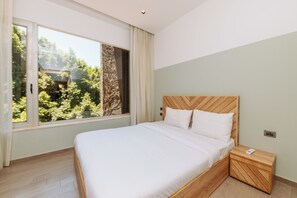 Familienapartment, Kochnische | Kostenloses WLAN, Bettwäsche