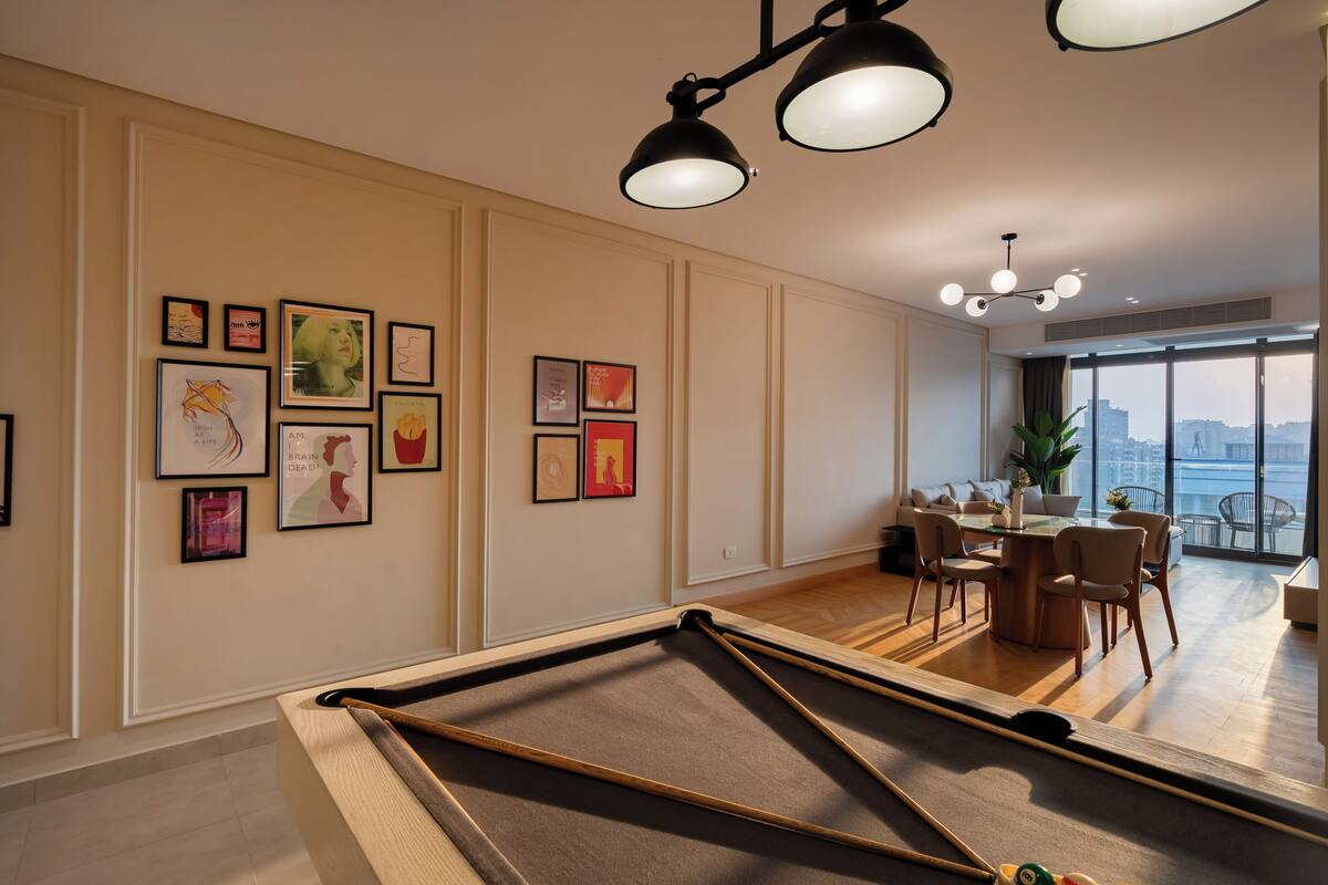 Appartement Luxe, 2 chambres, balcon, vue fleuve | Coin séjour