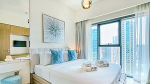 Premium Apartment, City View | Peti besi dalam bilik, langsir/tirai gelap terus, kalis bunyi 