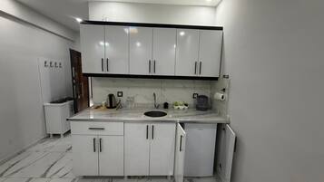 Classic Condo, Balcony, City View, 1+1 | Private kitchen | Fridge, oven, cookware/dishes/utensils