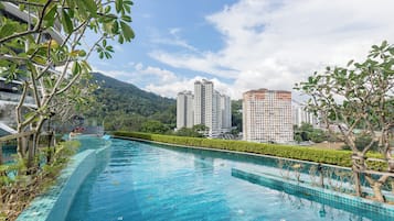 Indoor pool, outdoor pool