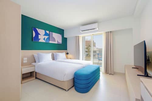 Appartement, balcon, vue sur la ville | Accès au Wi-Fi (inclus), literie fournie