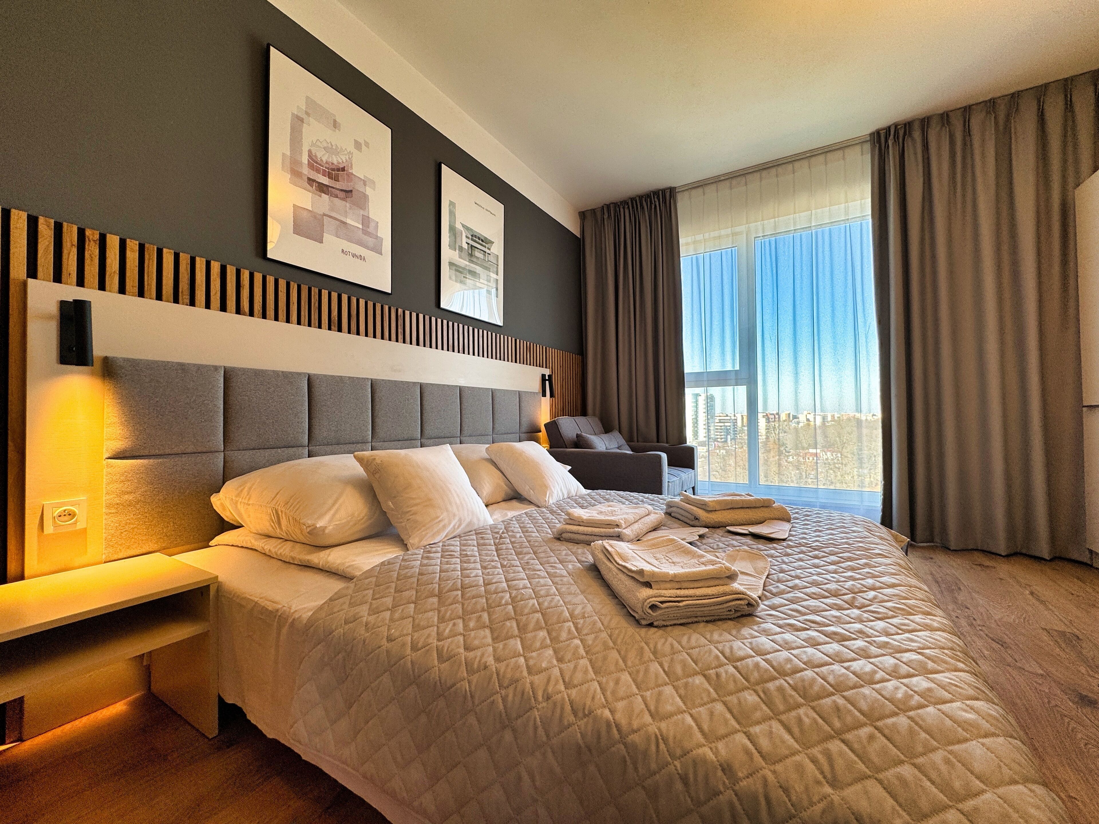 1 室のベッドルーム、アイロン / アイロン台、WiFi、ベッドシーツ