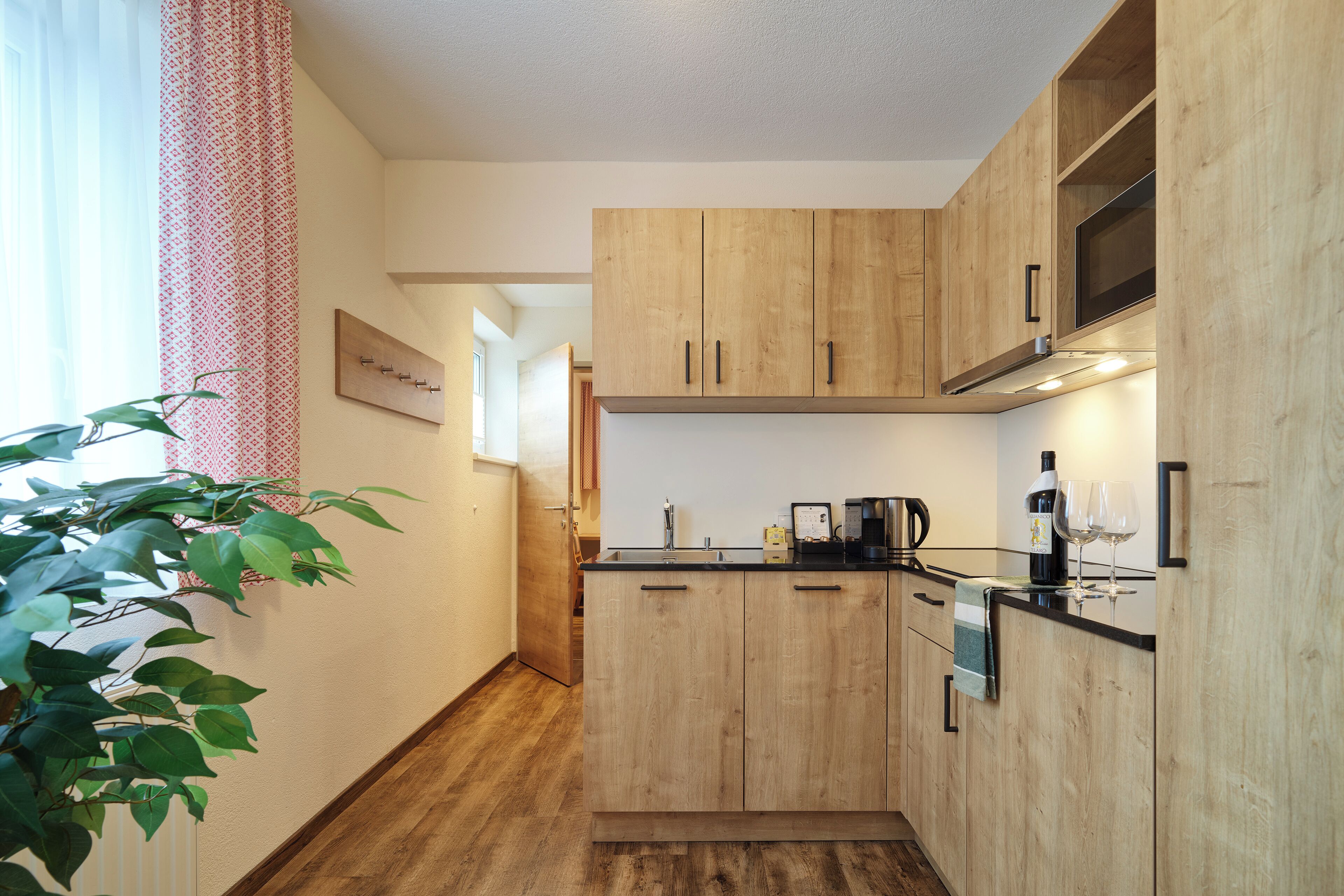 Grand appartement, meerdere bedden, balkon, uitzicht op bergen | Privékeuken | Een koelkast/vriezer, een magnetron, een kookplaat, een espressoapparaat