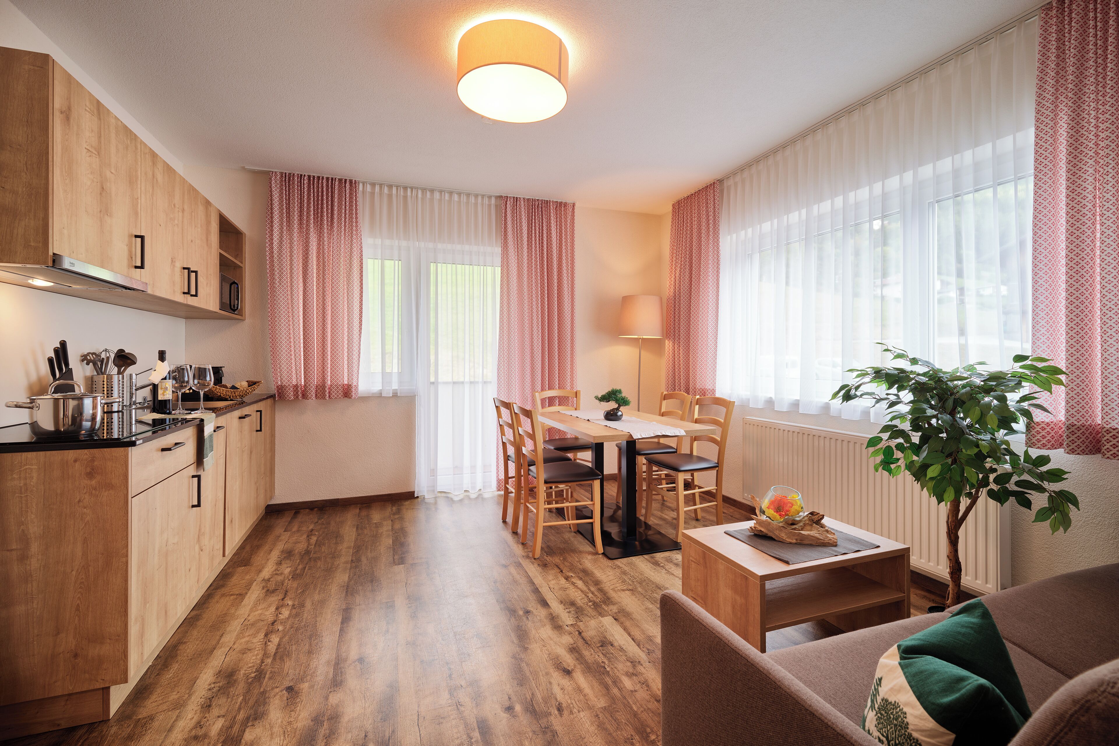 Grand Apartment, Multiple Beds, Balcony, Mountain View | Living area | 29-inch flat-screen TV with satellite channels