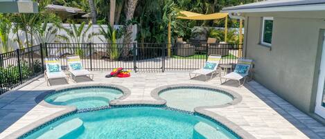 A heated pool
