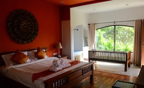 Habitación Deluxe con 1 cama doble o 2 individuales, no fumadores, vistas al jardín | Escritorio, espacio para trabajar con un portátil, wifi gratis