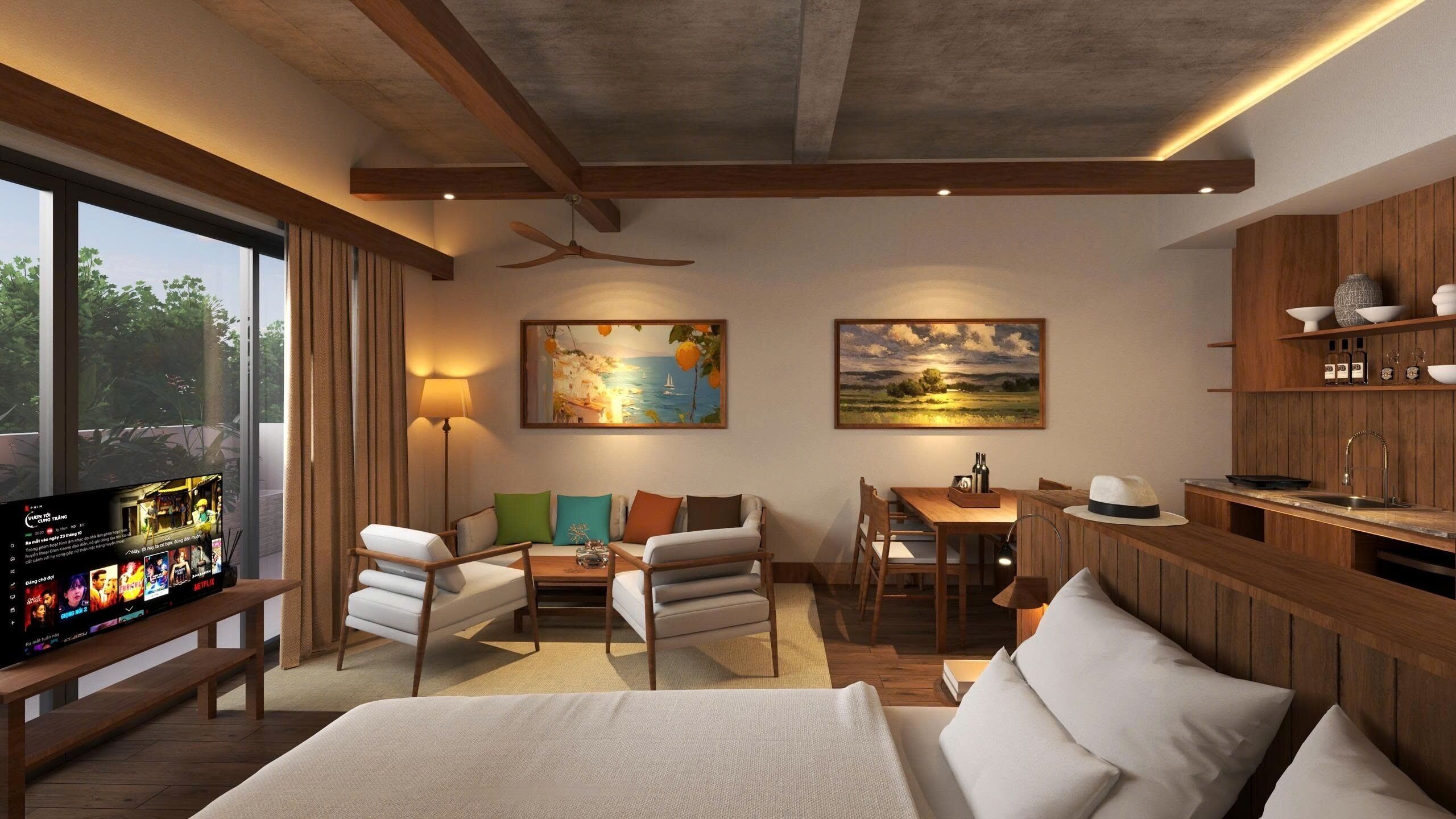 Luxury Studio, City View | Minibar, desk, laptop workspace, free WiFi